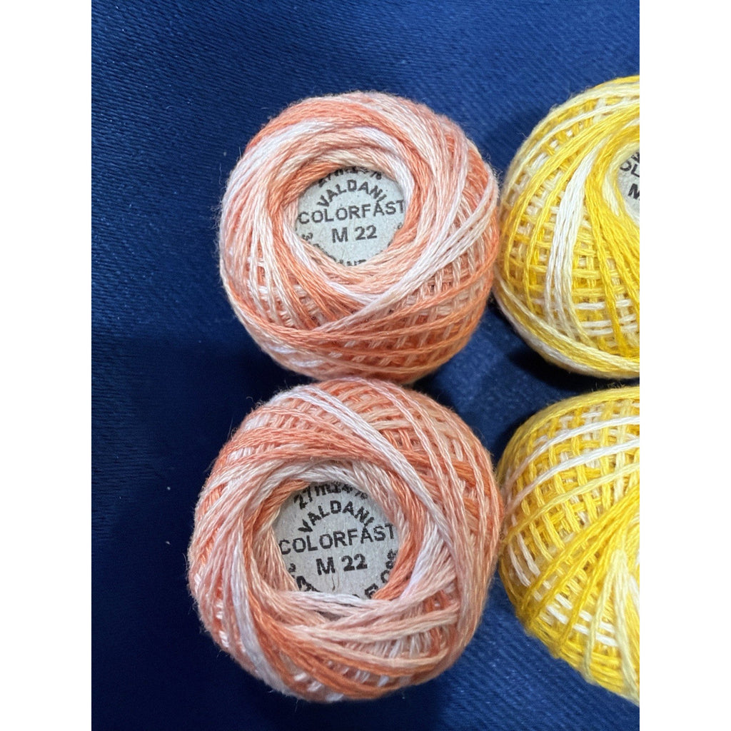 Valdani Pearl Cotton Seaside Sorbet Studio 8 Ball Thread Collection