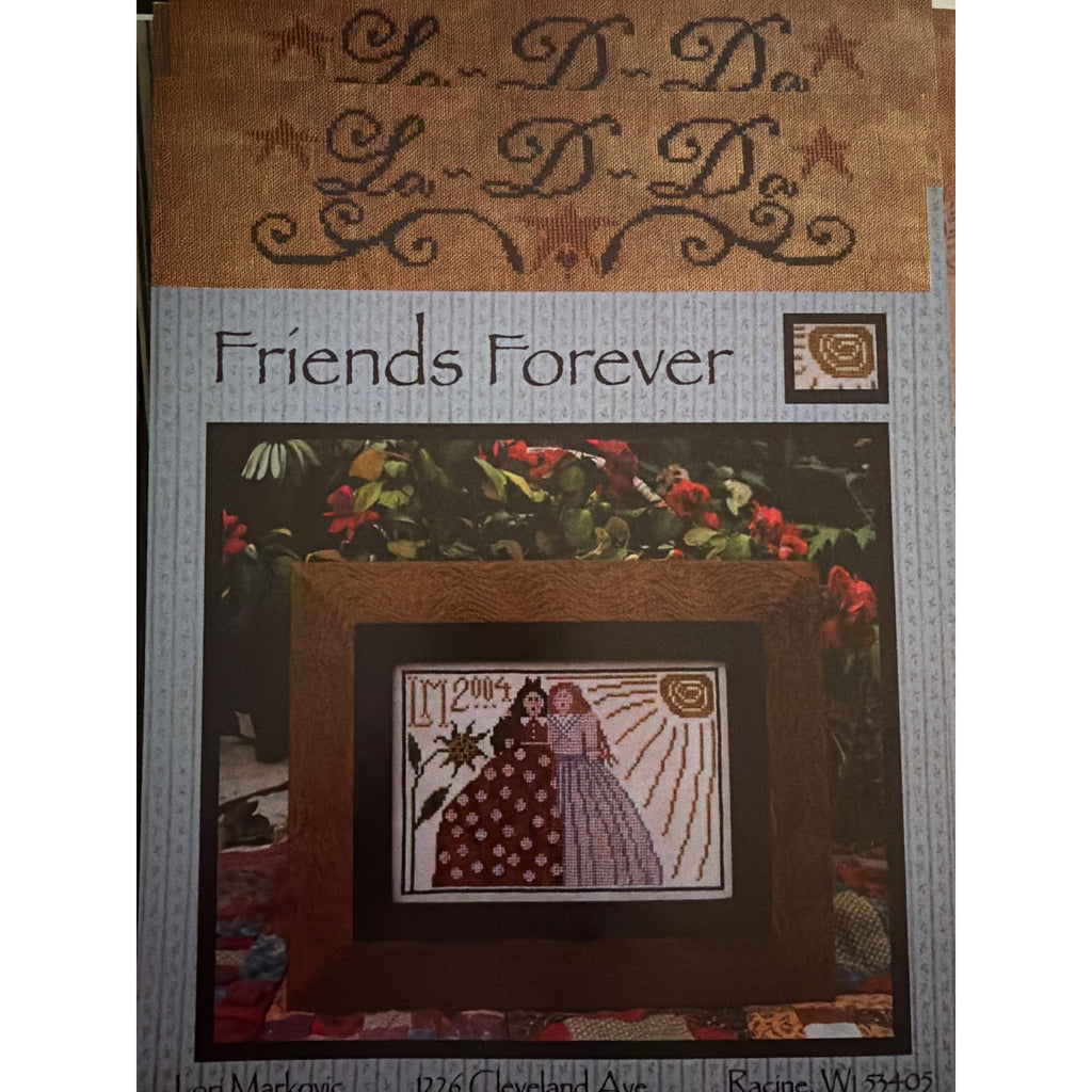 La-D-Da Friends Forever Cross Stitch Friendship Sampler NOS