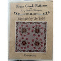 Peace Creek Carnations Applique Quilt Pattern 88x88 Uncut