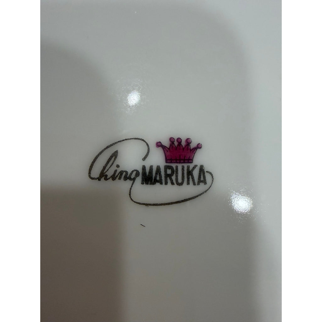Vintage Japanese Porcelain Soup Bowls Set of 4 Ching Maruka Gold Rim Rice Bowls