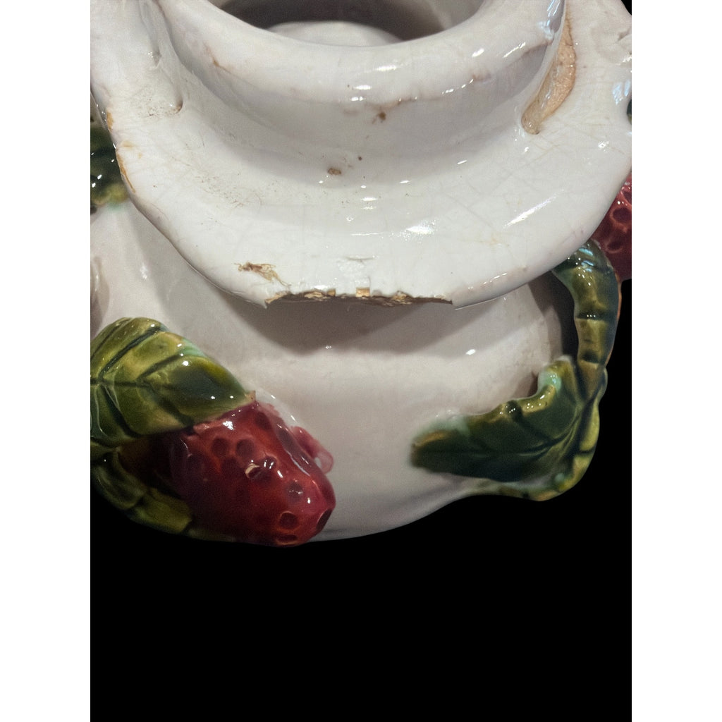 Vintage Ceramic Turkey Trinket Box Covered Candy Dish Japanese Thanksgiving