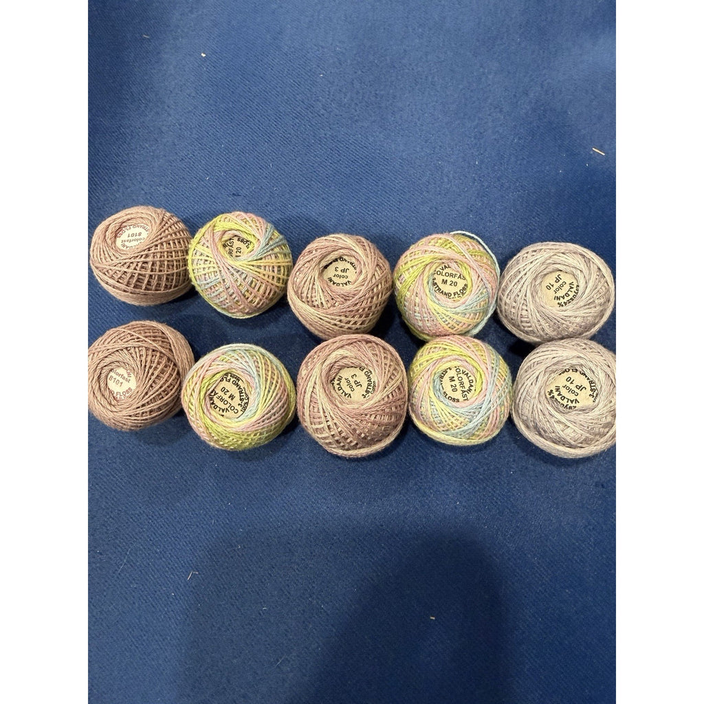 Valdani Pearl Cotton MMIJA Pastel Garden Party 10 Ball Thread Collection
