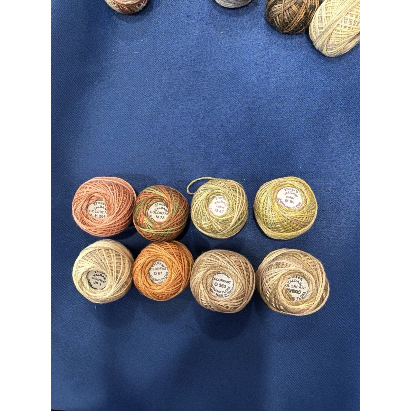 Valdani Pearl Cotton Thread Set Autumn Meadow Harvest 8 Ball Collection