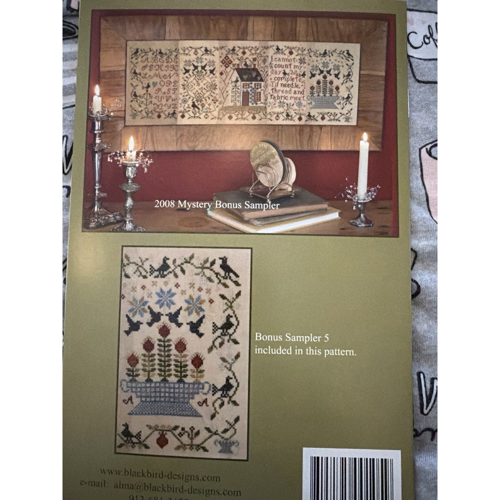 Blackbird Designs Two Hearts LF 34 Cross Stitch Pattern + Bonus Sampler