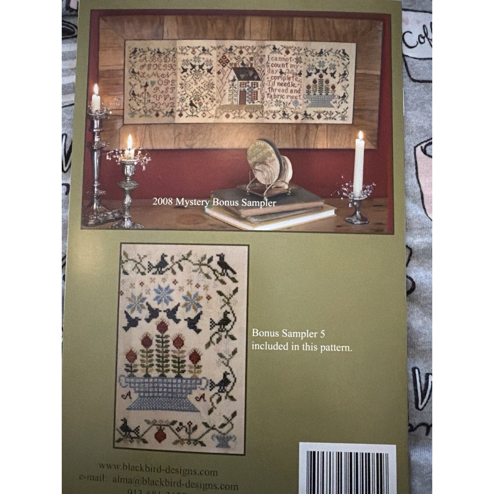 Blackbird Designs Two Hearts LF 34 Cross Stitch Pattern + Bonus Sampler