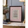 Just Nan Silver Needle Cross Stitch Sampler Beaded Framed Vintage 1994 – main view