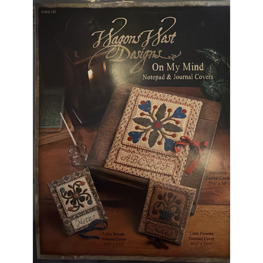 Wagons West On My Mind WWD303 Journal Cover Cross Stitch Pattern