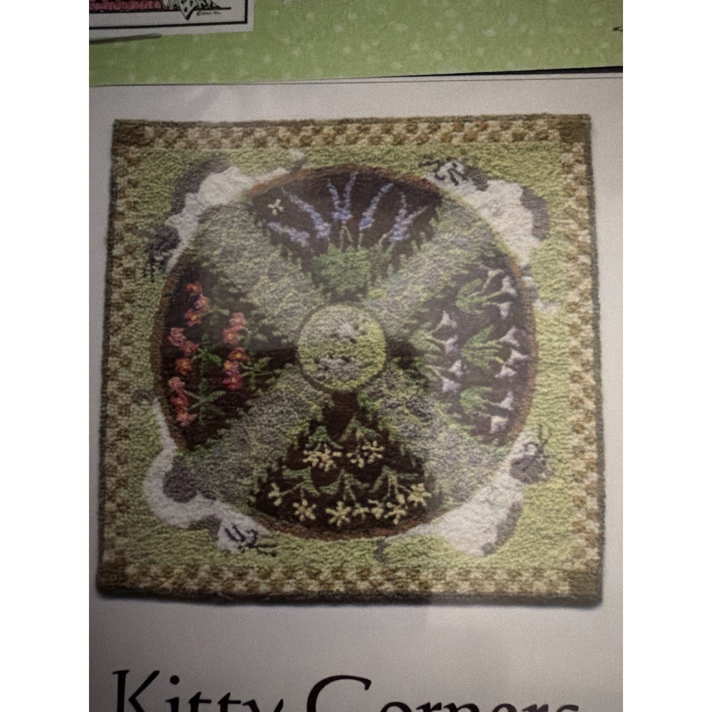 Teresa Layman Kitty Corners Miniature Knotted Rug Kit NOS Sealed