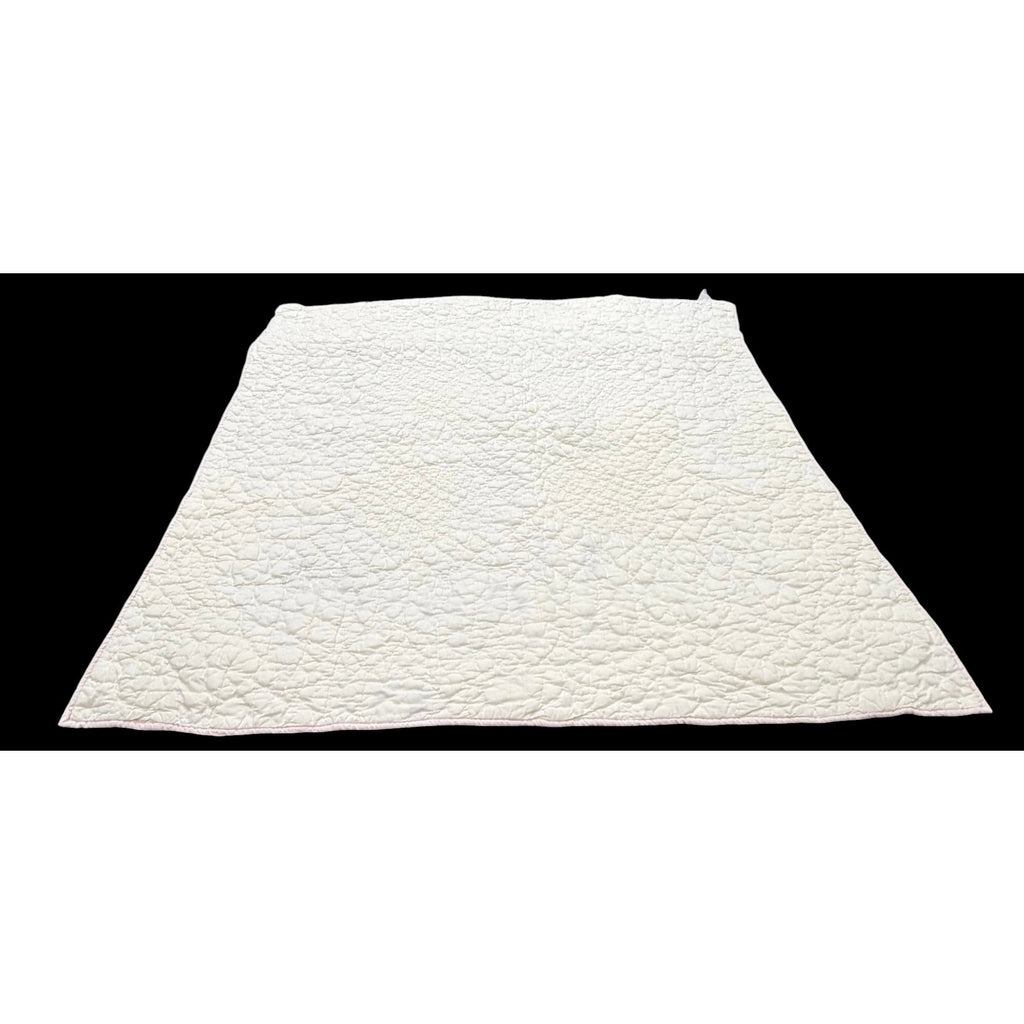 Vintage Hand Quilted Baby Quilt Handmade Nursery Wall Hanging
