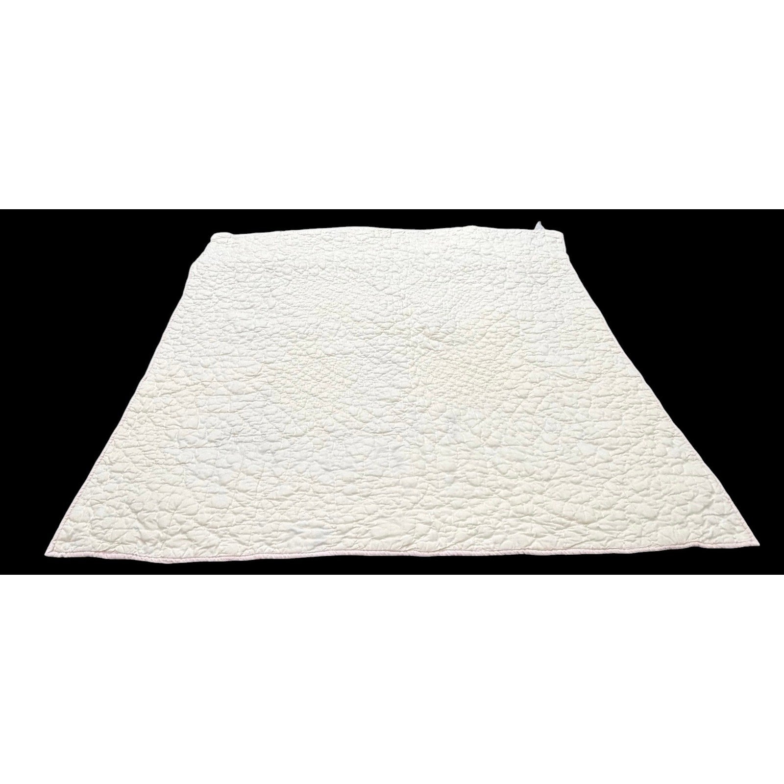 Vintage Hand Quilted Baby Quilt Handmade Nursery Wall Hanging