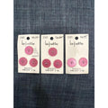 Vintage Pink Buttons La Petite 3/4 Inch Lansing Iowa Sewing Craft NOS Set