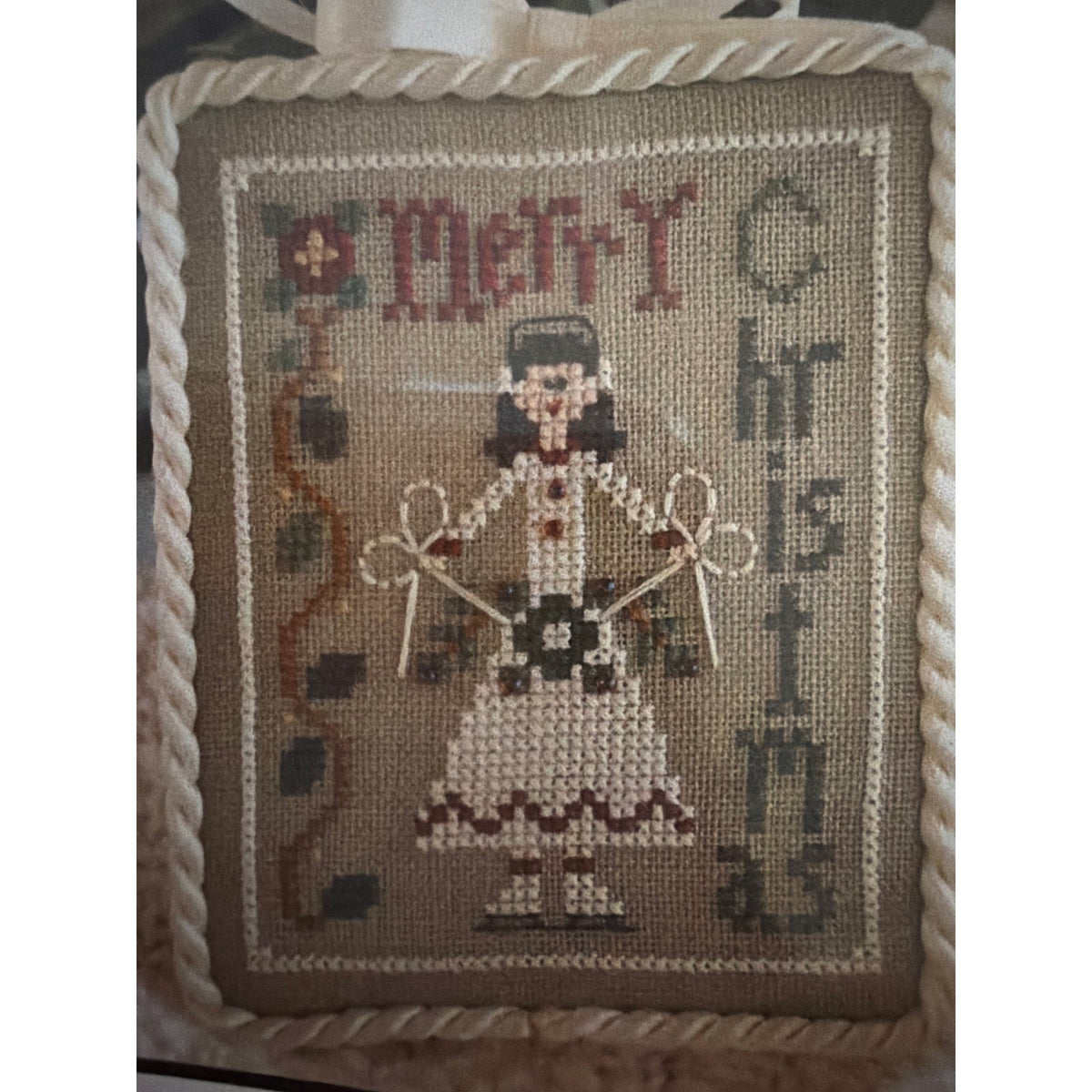 Little house needleworks The Merry Skater Christmas winter cross stitch pattern ADU-16