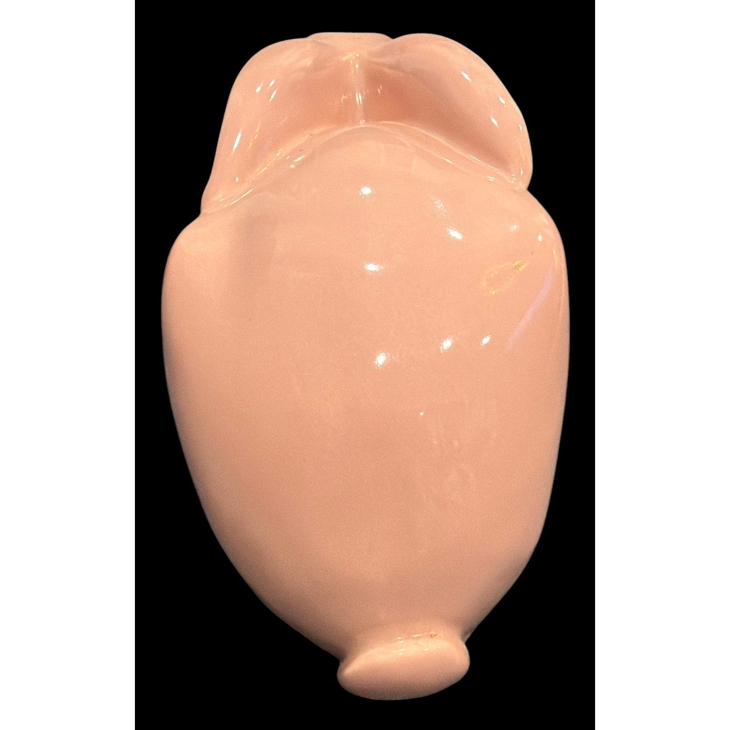 Vintage Pink Ceramic Bunny Figurine, Large Rabbit Statue Nursery Decor