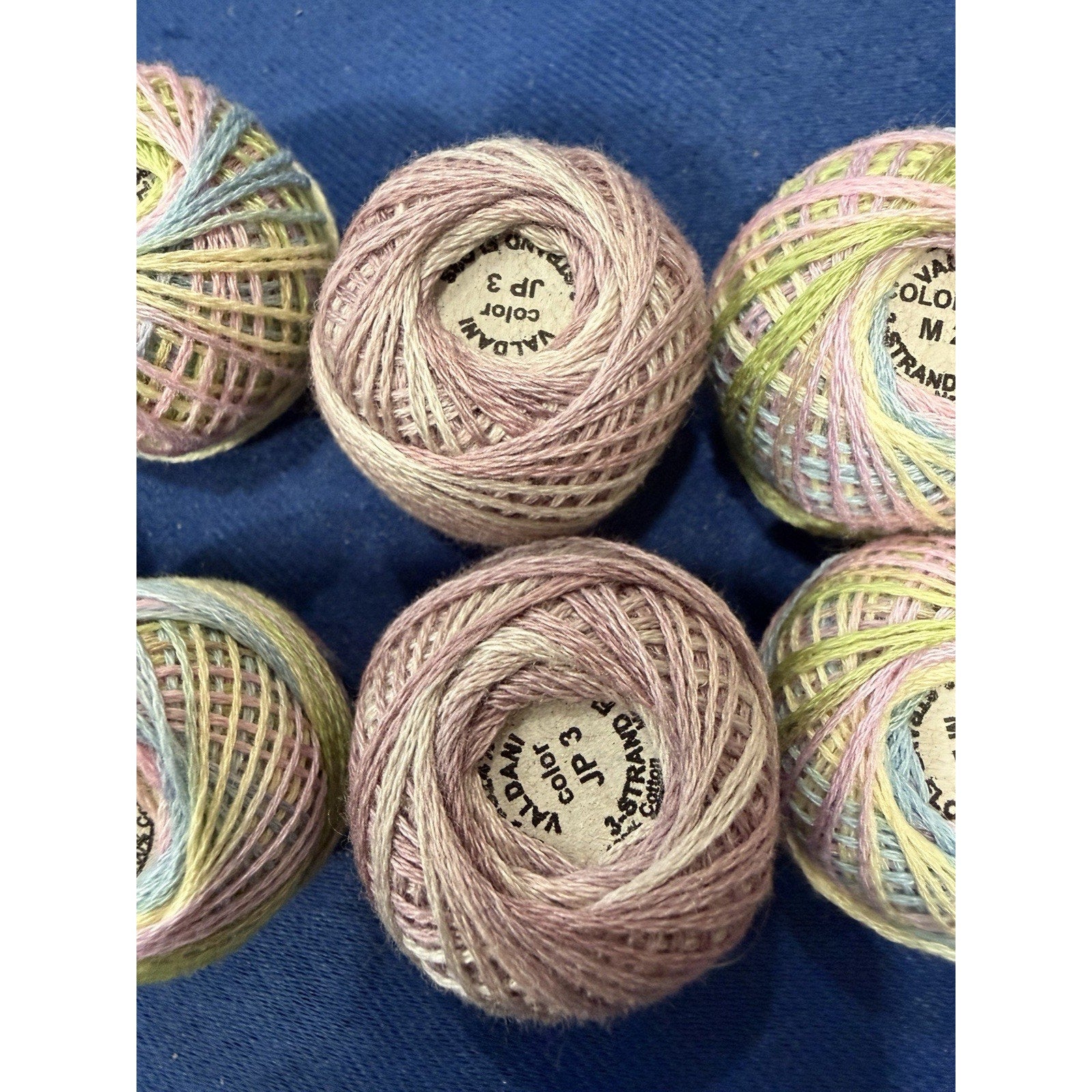 Valdani Pearl Cotton MMIJA Pastel Garden Party 10 Ball Thread Collection