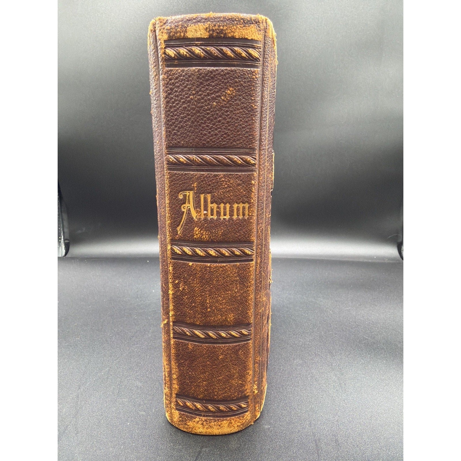 Victorian Photo Album 38 Cabinet Cards 1911 Receipts Antique Family Archive