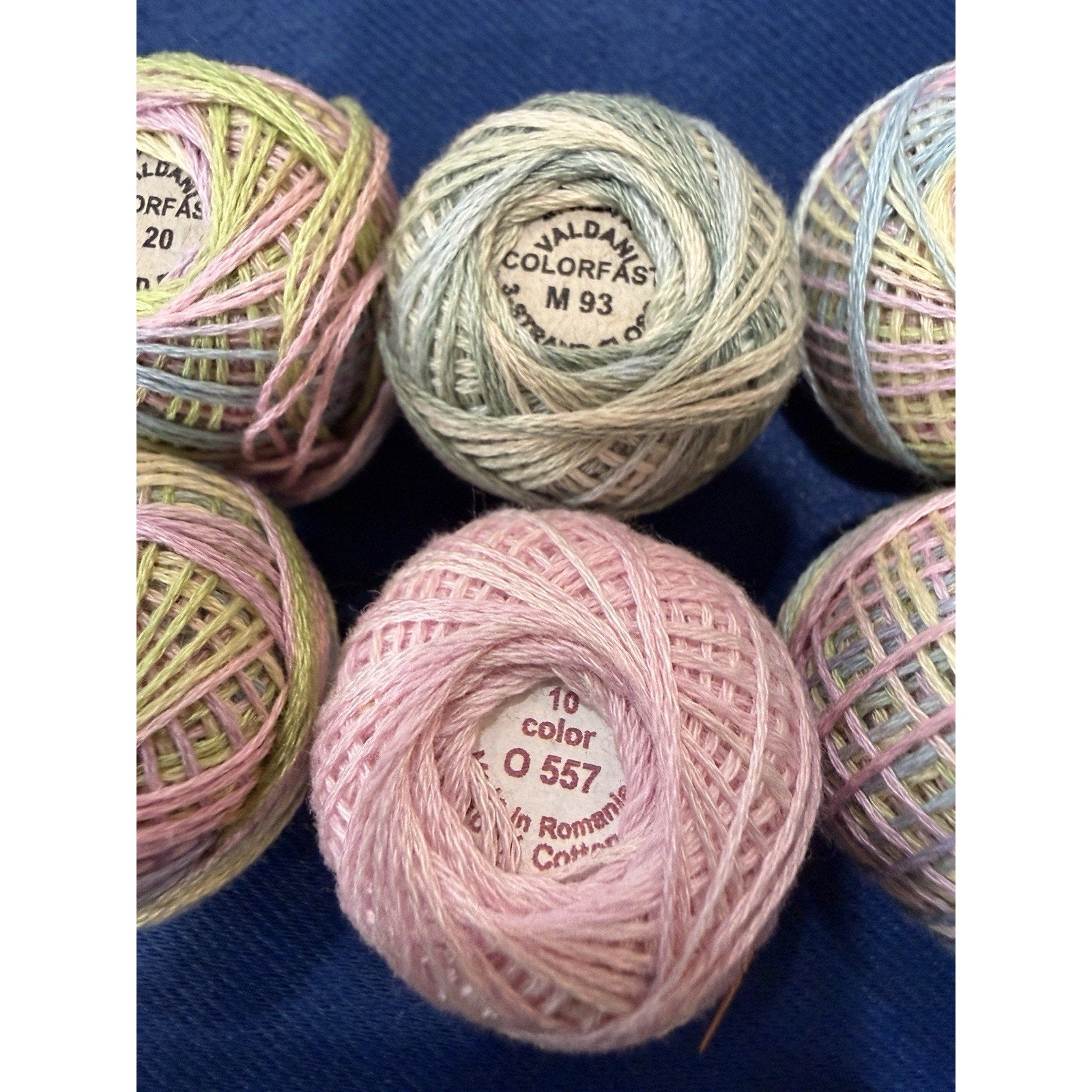 Valdani Pearl Cotton Pastel Garden Party 10 Ball Thread Collection