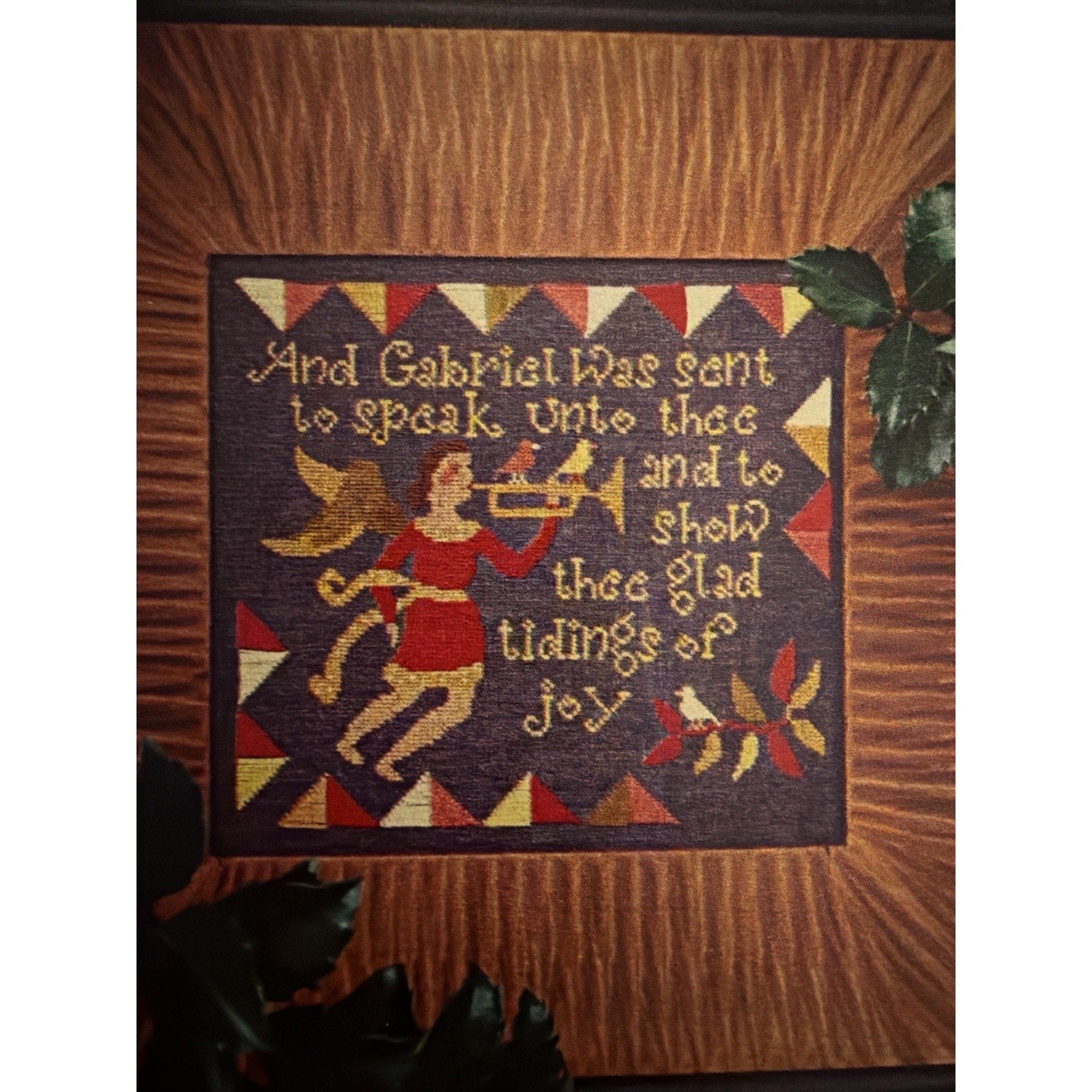Carriage House Samplings Glad Tidings Angel Christmas Cross Stitch Pattern
