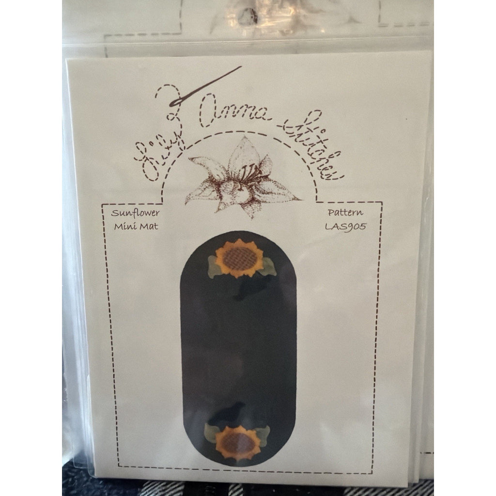 Lily Anna Stitches Sunflower Mini Mat LAS905 Wool Pattern