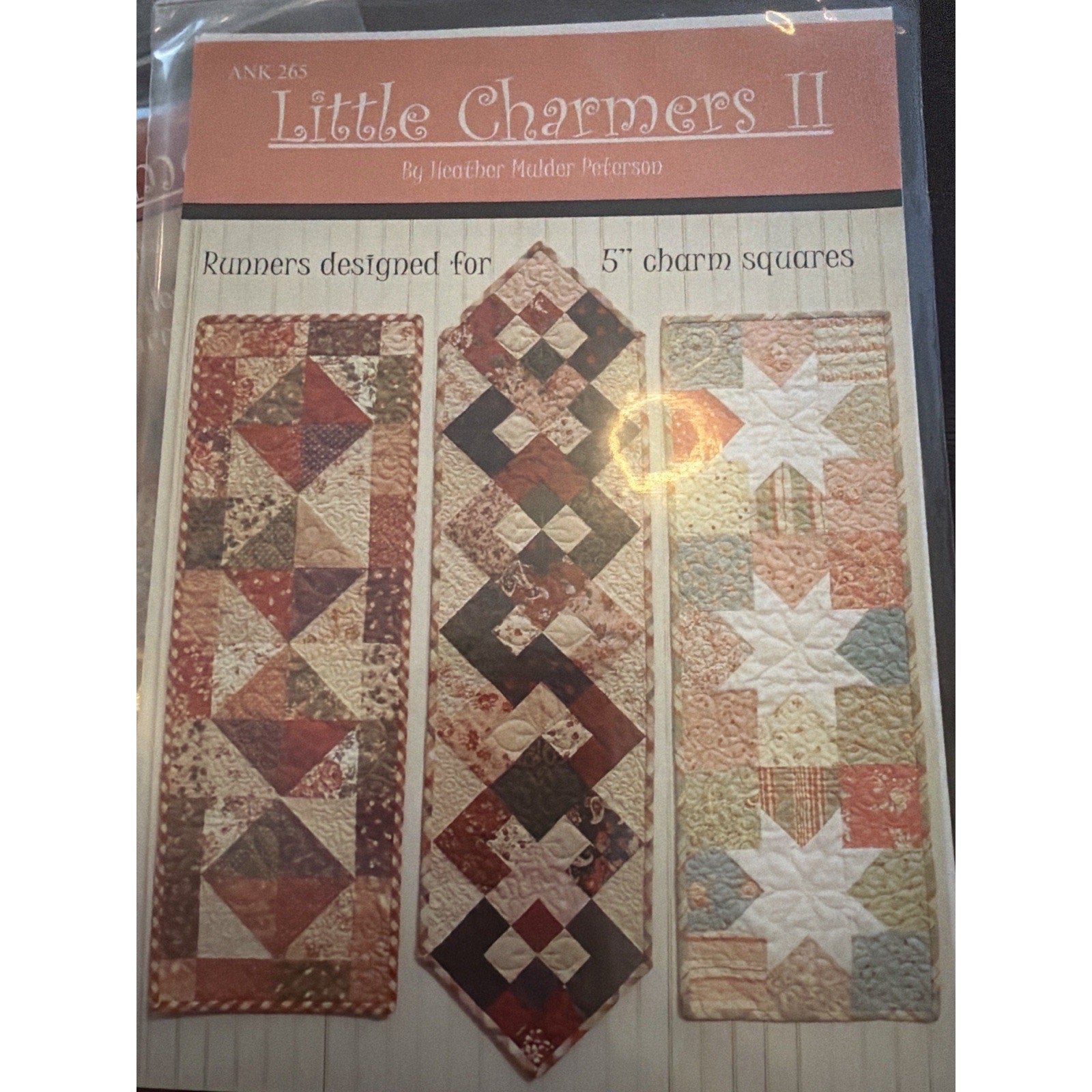 Anka’s Treasures Little Charmers COMPLETE Set 6 Quilt Patterns Charm Squares