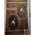 Santa Spirits Wool Applique Penny Rug Pattern Crane Design