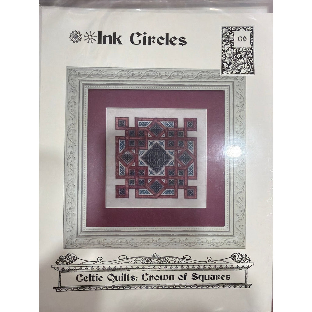 Ink Circles Celtic Quilts: Crown of Squares Cross Stitch Pattern Never Opened