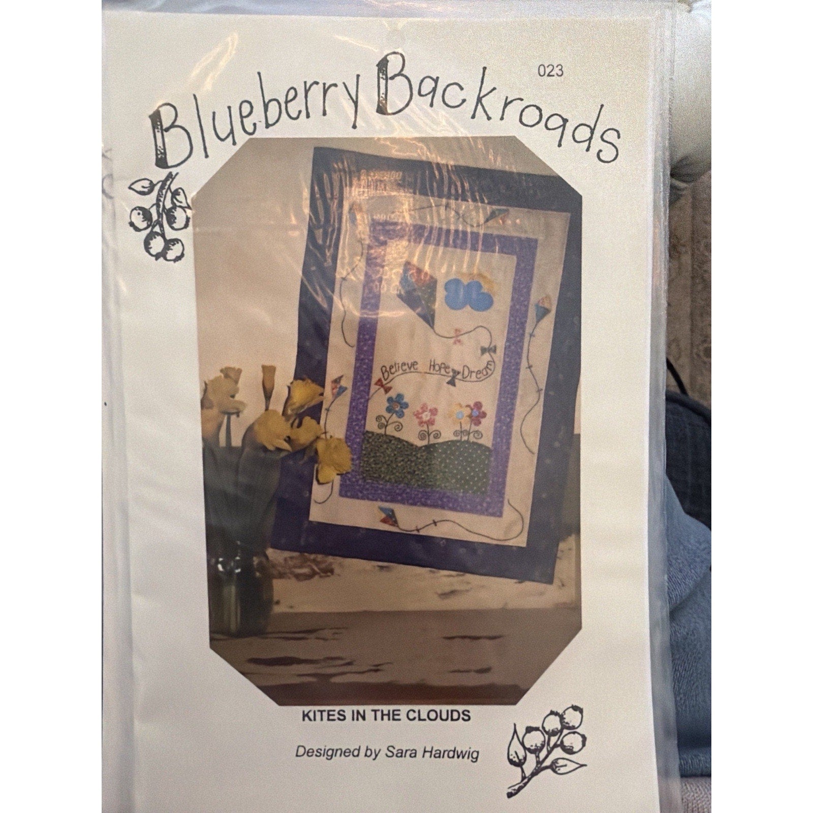 Blueberry Backroads Kites in the Clouds Quilt Pattern 023 NOS