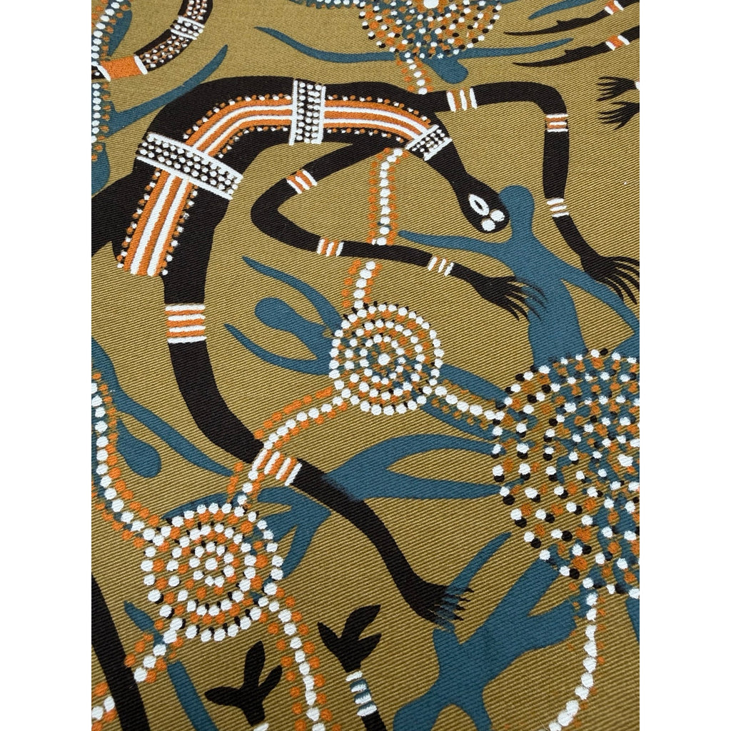Original Michael Pinnole Aboriginal Dot Painting Signed Canvas Art 17 x 21