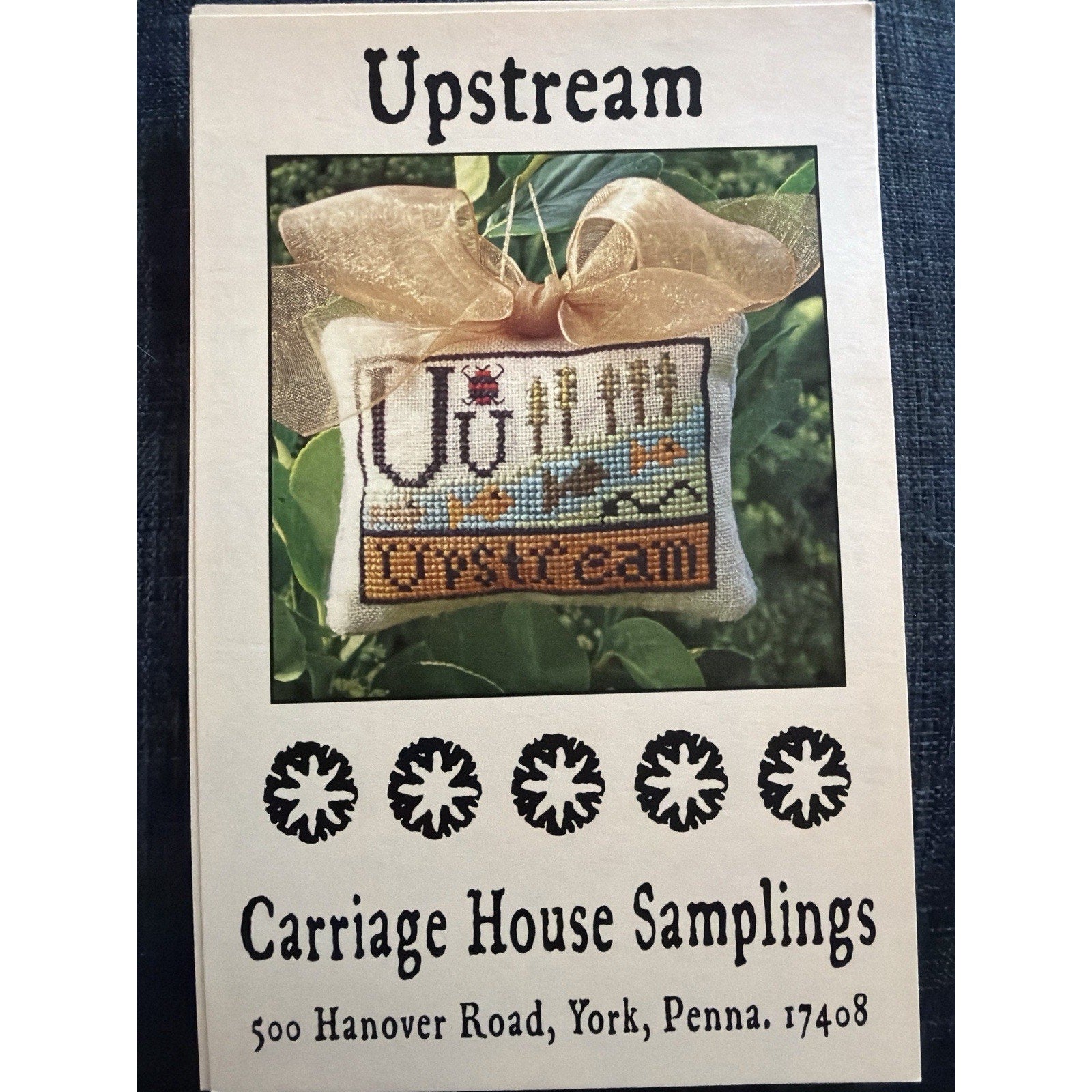 Carriage House Samplings Upstream Cross Stitch Pattern Ornament