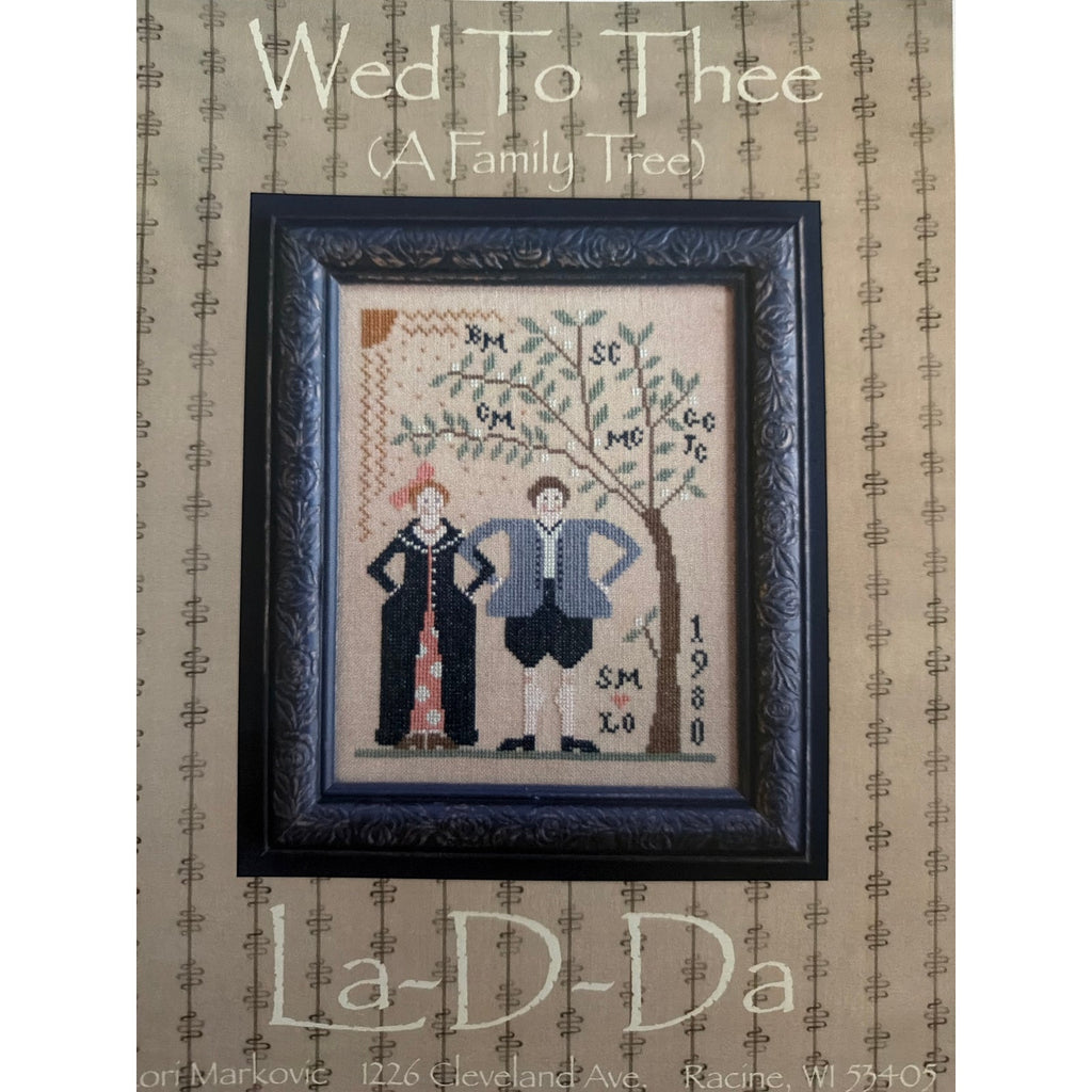 La-D-Da We'd to Thee Family Tree Cross Stitch Chart NOS