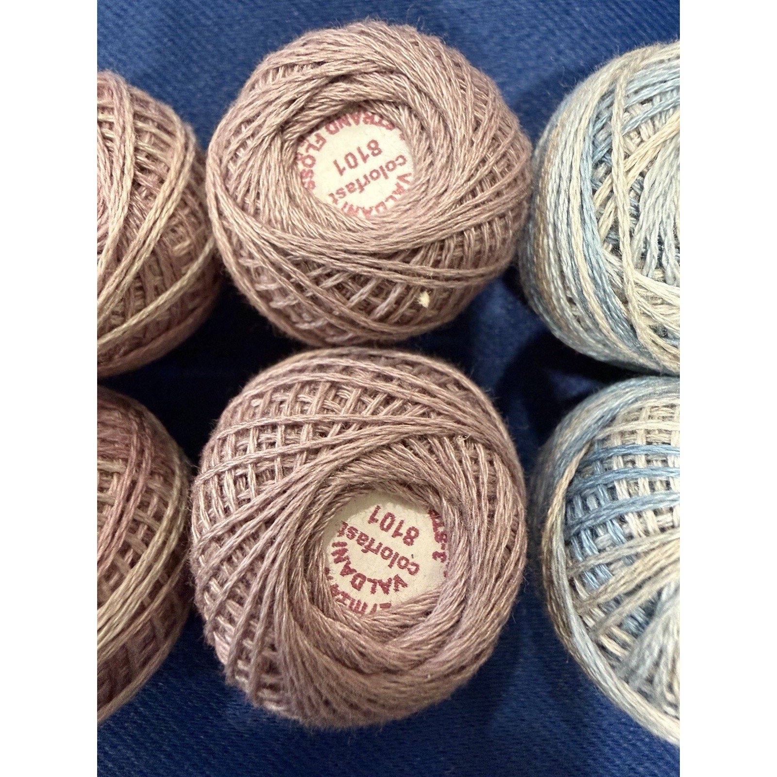 Valdani Pearl Cotton Pastel Garden Mist 10 Ball Thread Collection