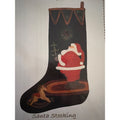 Lily Anna Stitches Santa Stocking Christmas wool appliqué pattern LAS450
