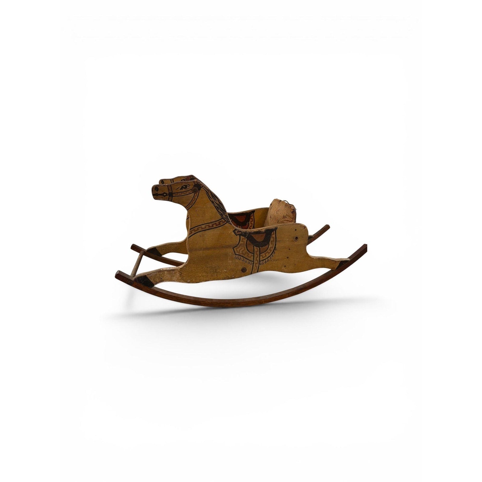 Antique Shoo Fly Rocker Original Paint Victorian Childs Rocking Horse Folk Art