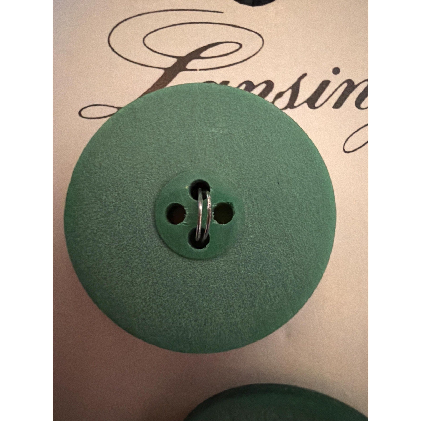Vintage Lansing Green Plastic Buttons (12 Count, 3/4 Inch) – NOS Sewing Supplies