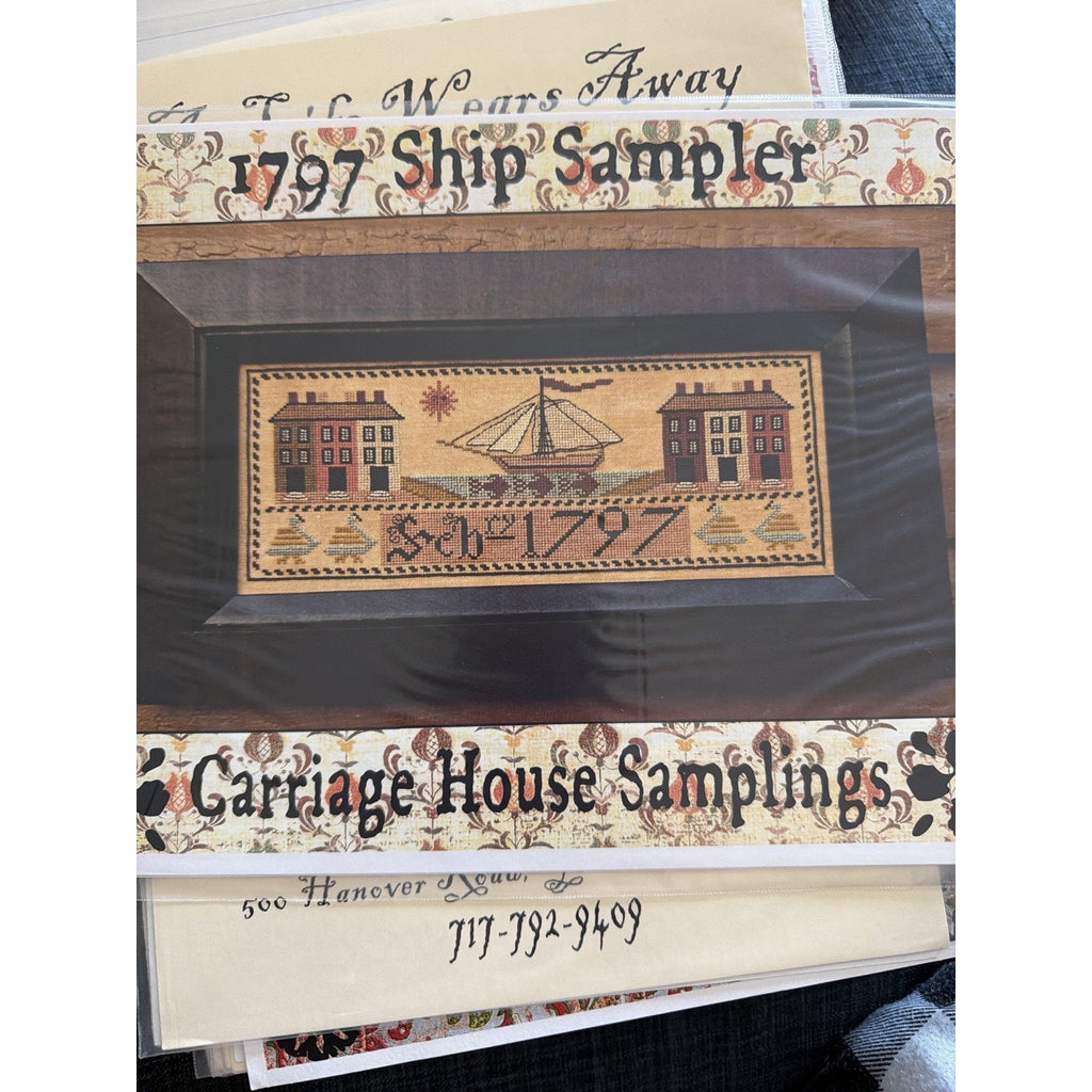 1797 Ship Sampler Carriage House Samplings Cross Stitch Pattern