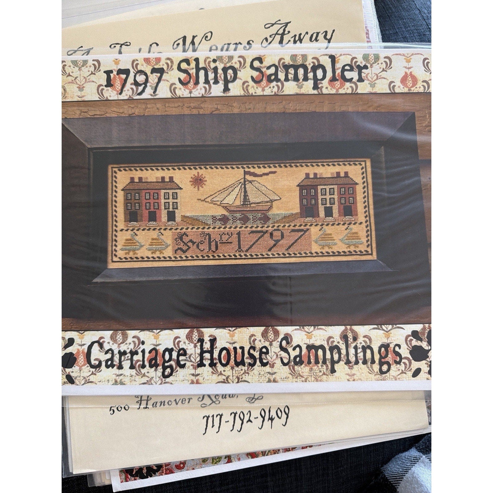 1797 Ship Sampler Carriage House Samplings Cross Stitch Pattern