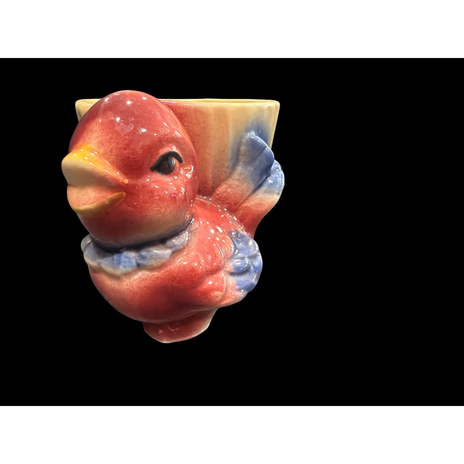 Vintage Shawnee Pottery Bird Planter USA 502 Pink Bird Planter