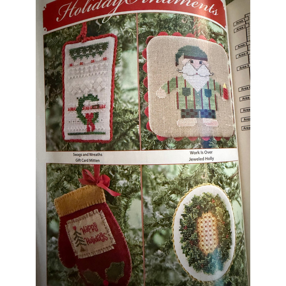 Just CrossStitch Christmas 2009 Magazine Gingerbread Santa Holiday Patterns