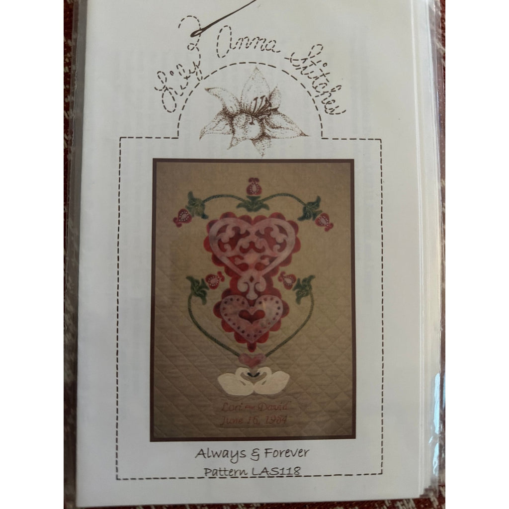 Lily Anna stitches Always & Forever wool applique quilt pattern LAS118