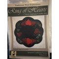 Crane Design Ring Of Hearts Wool Applique Candle Mat Pattern 9.5" X 9.5" New