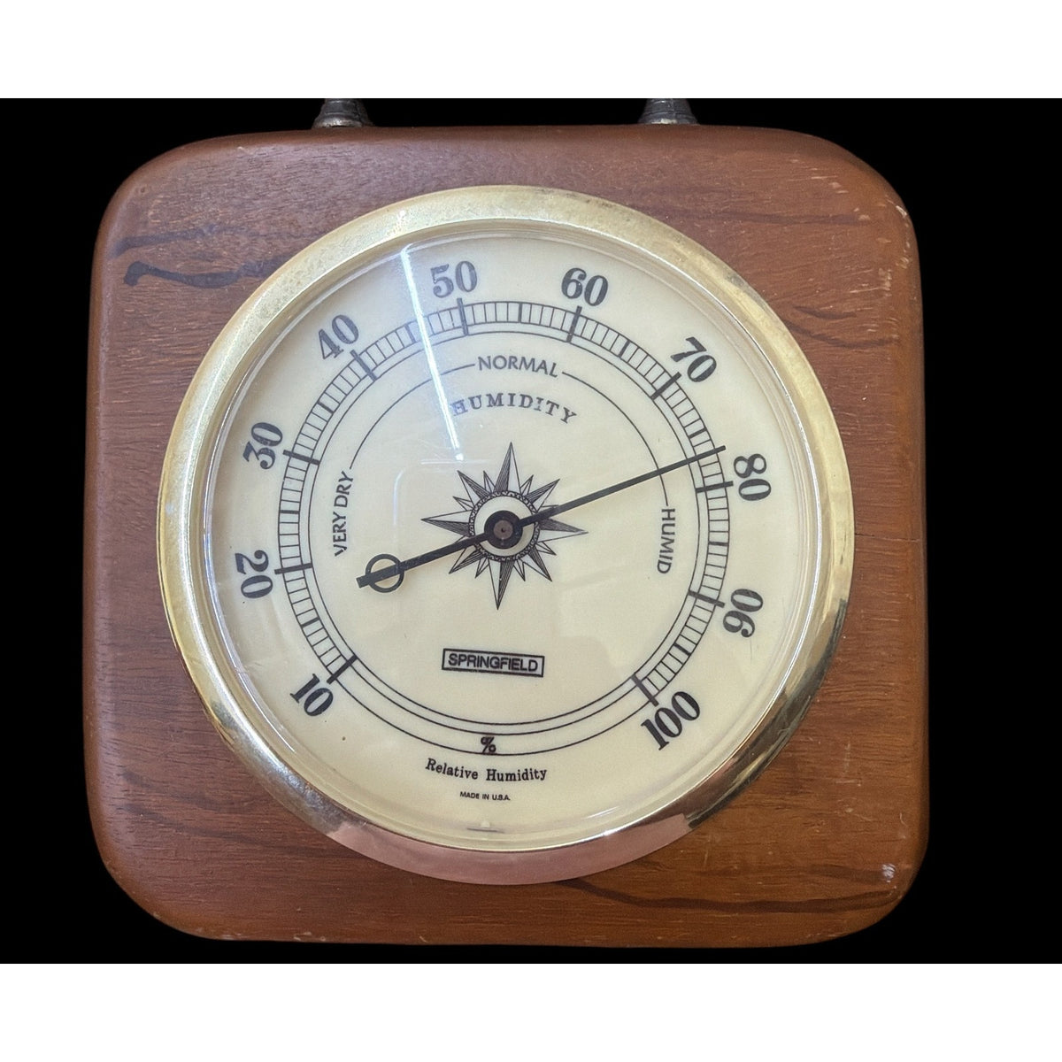 Vintage Springfield Weather Station Wood Barometer Thermometer Hygrometer USA – additional view 4