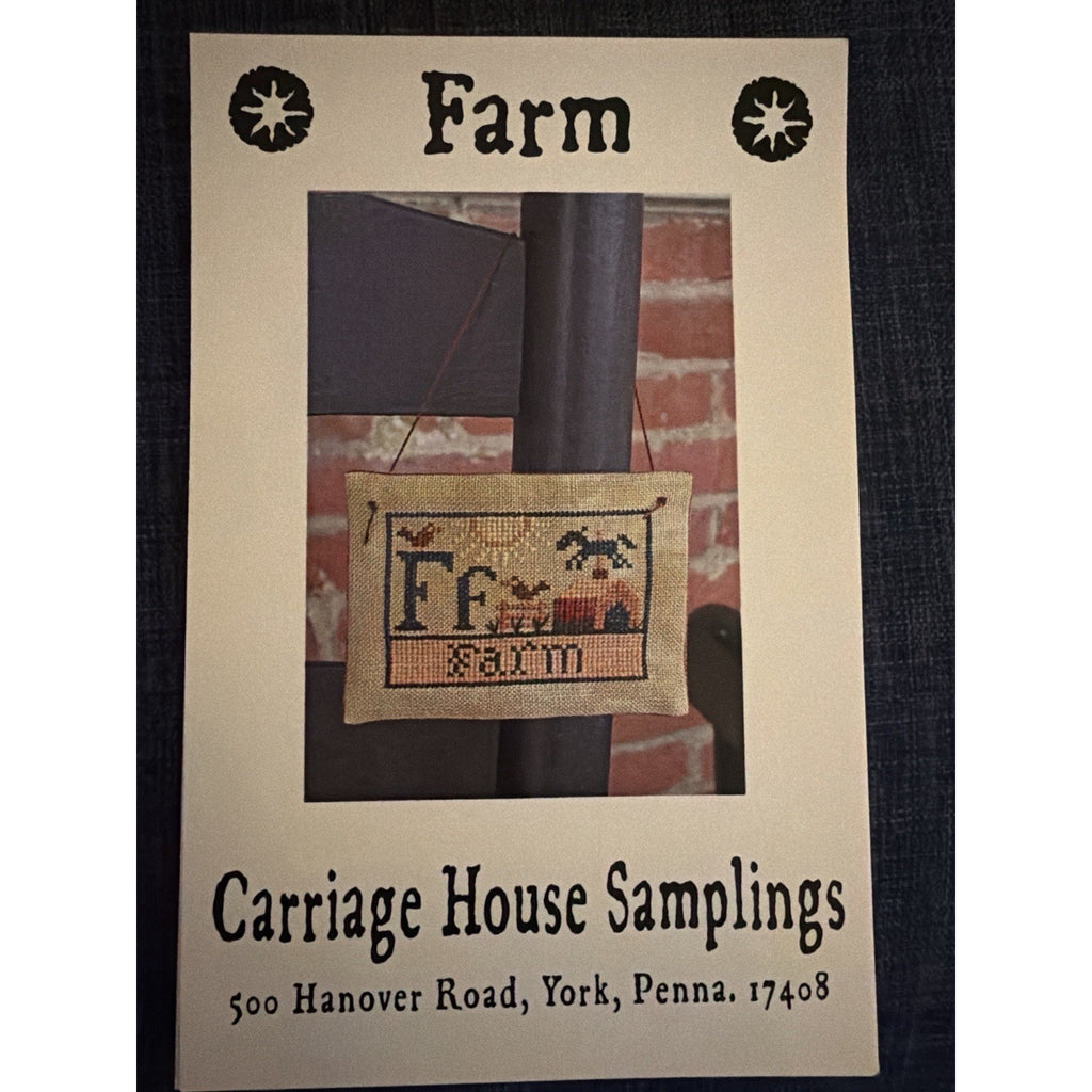 Carriage House Samplings Farm Cross Stitch Pattern Primitive