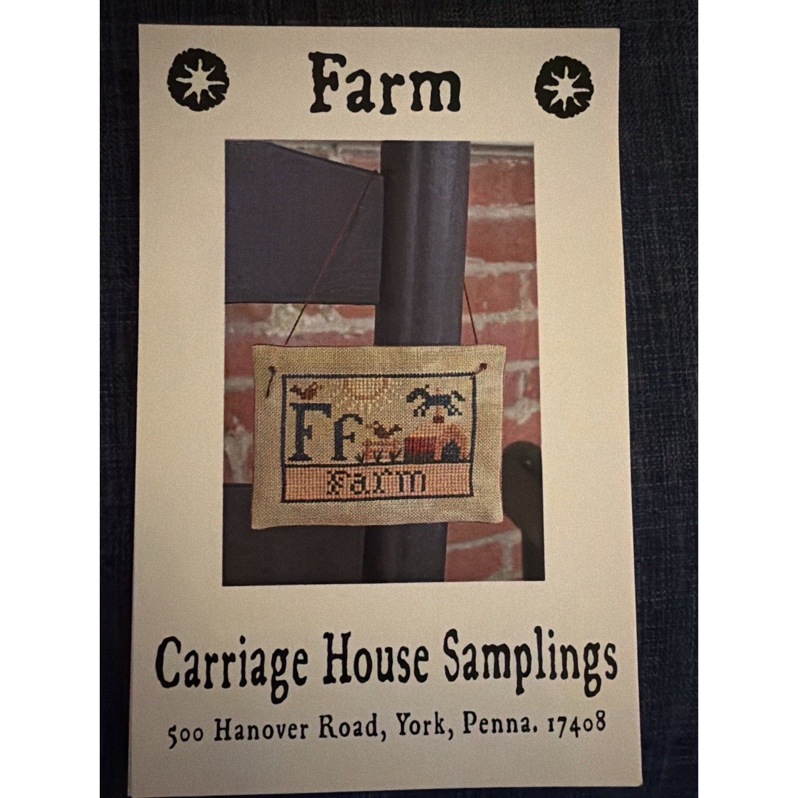 Carriage House Samplings Farm Cross Stitch Pattern Primitive
