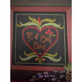 La-D-Da Good Cheer Cross Stitch Folk Art Heart Pattern NOS