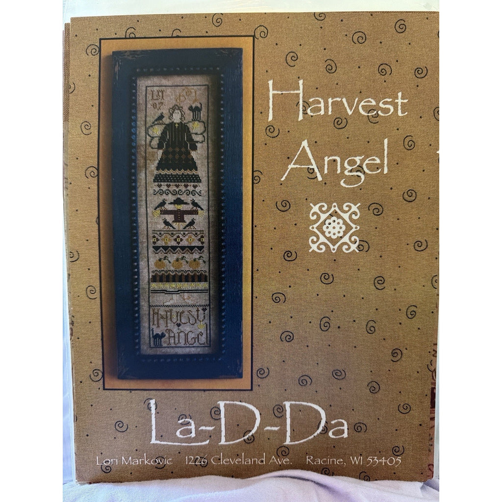 La-D-Da Harvest Angel Primitive Fall Sampler Pattern NOS