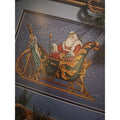 Leisure Arts The Enchanted Sleigh Christmas Santa Cross Stitch Chart NOS