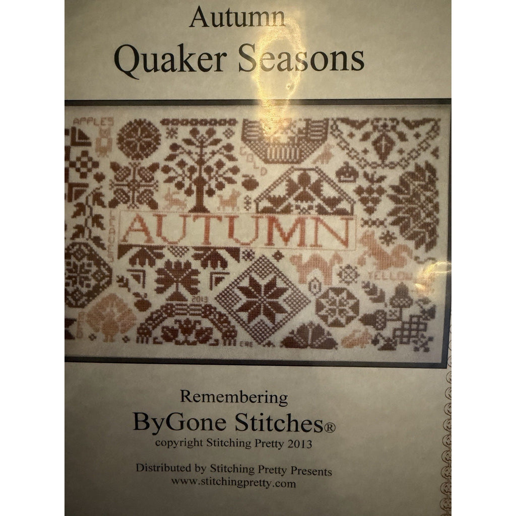 ByGone Stitches Quaker Seasons Set of 4 NOS Cross Stitch Patterns