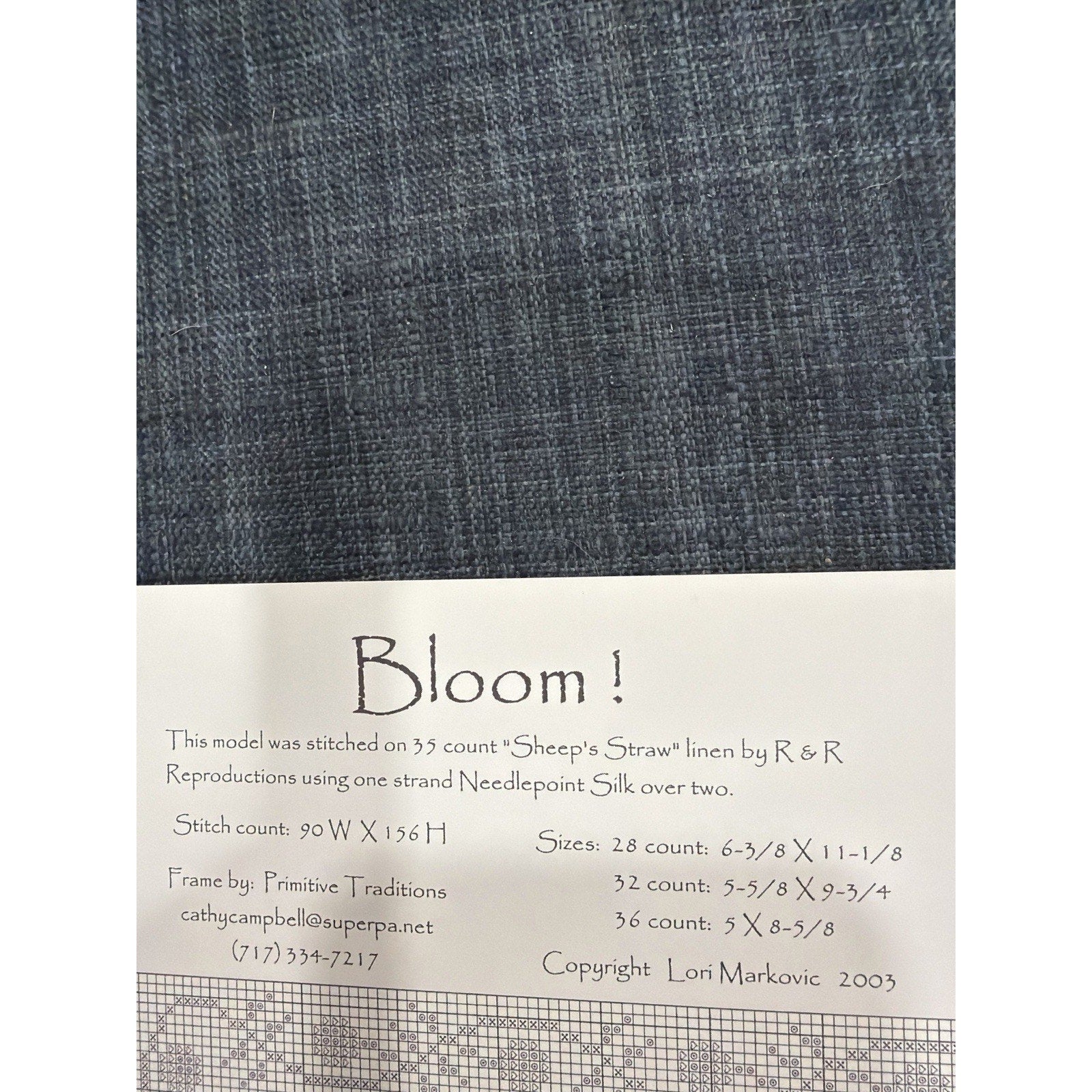 La-D-Da Bloom Lori Markovic Cross Stitch Pattern Chart