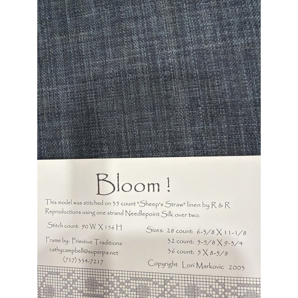 La-D-Da Bloom Lori Markovic Floral Cross Stitch Chart NOS