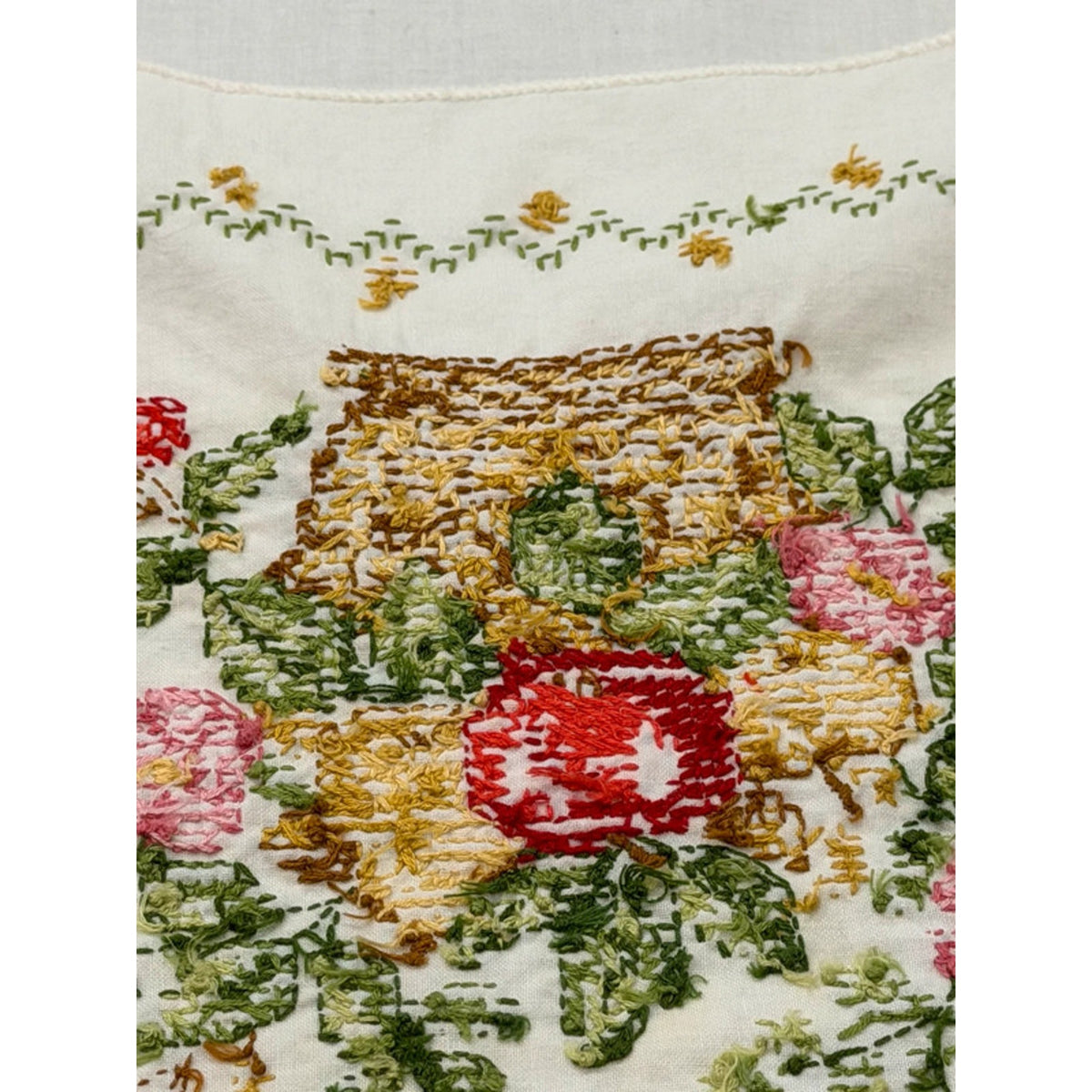 Hand made Cross Stitch table runner 42.5” x 13” – additional view 8