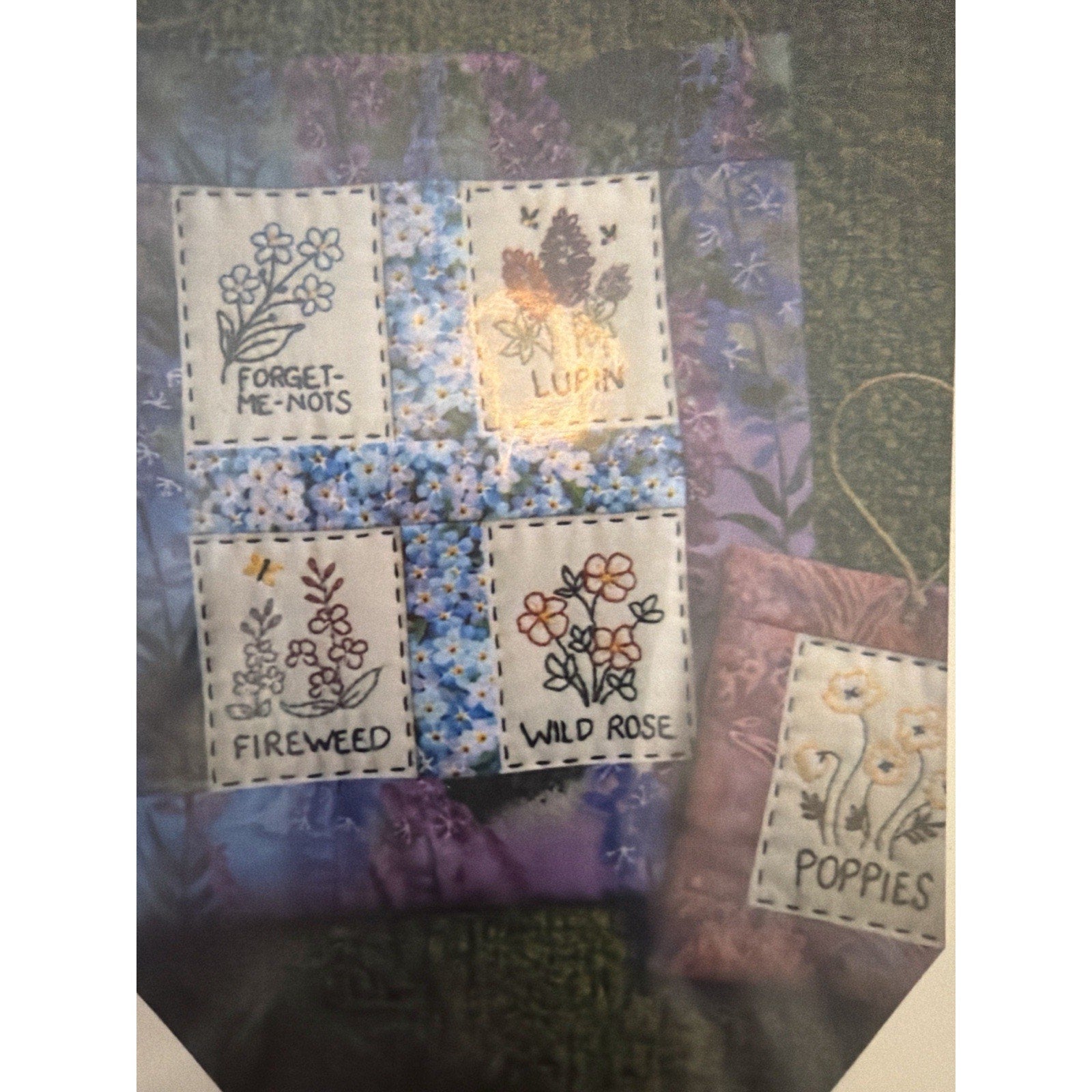 Blueberry Backroads More of My Favorite Flowers Pattern 021 NOS